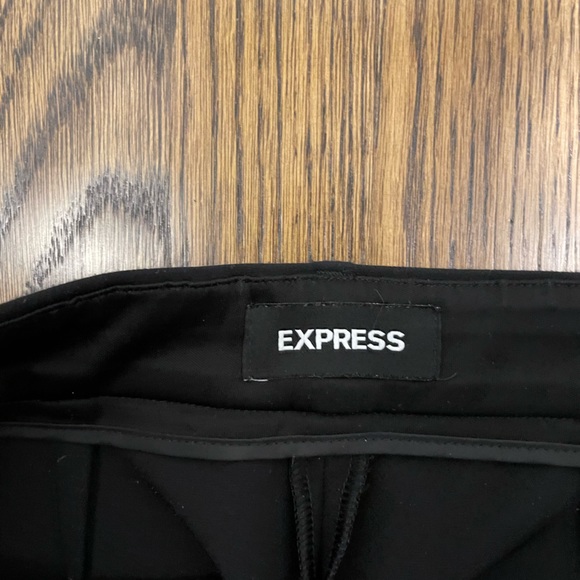 Express Straight Ankle High Rise Side Split Hem Pants - Picture 3 of 4